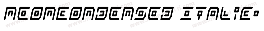 NeonCondensed Italic字体转换